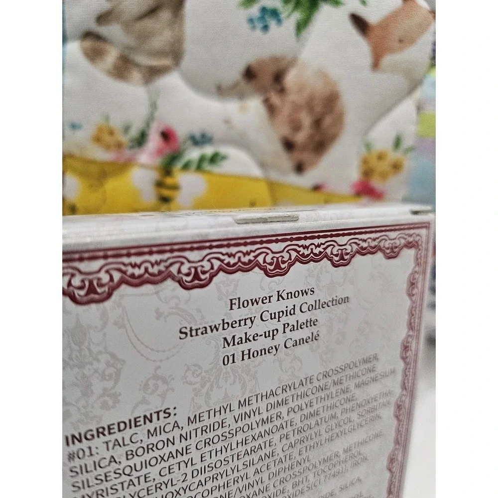 Flower Knows Strawberry Cupid Makeup Palette 01 Honey Canelé Eyeshadow New